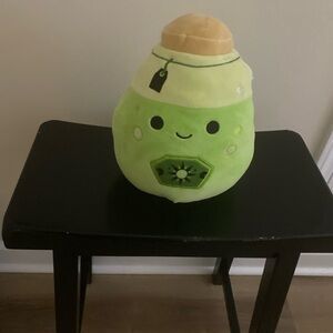 Squishmallows Green and Tan Plush Pillow